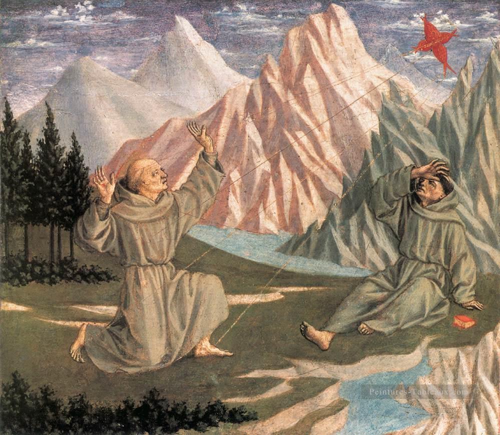 La stigmatisation de saint François Renaissance Domenico Veneziano Peintures à l'huile